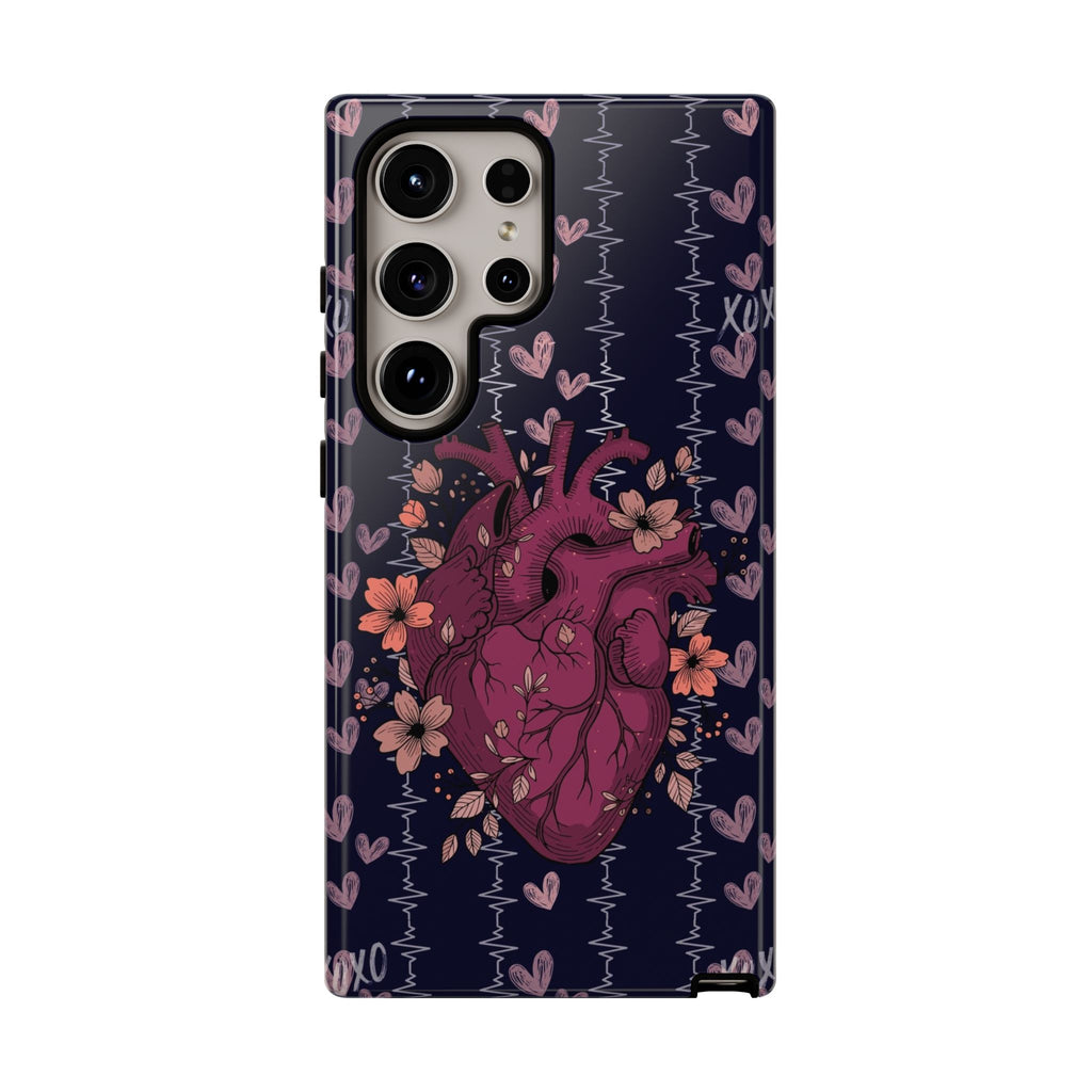 Dark Anatomical Heart Phone Case