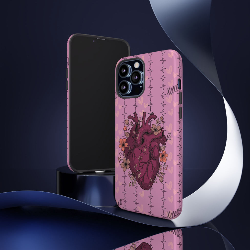 Pink Anatomical Heart Phone Case