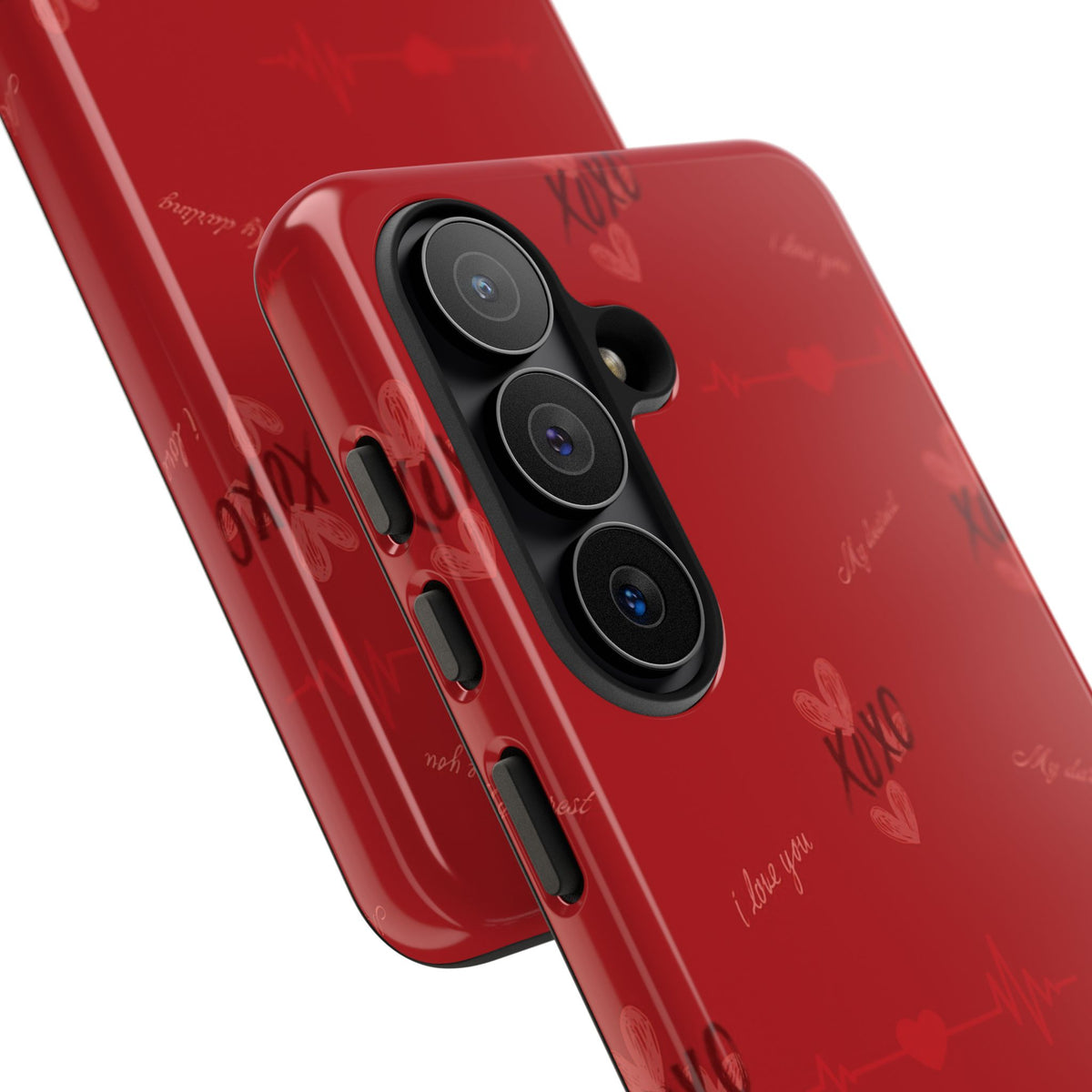 Red Heart Pattern Phone Case