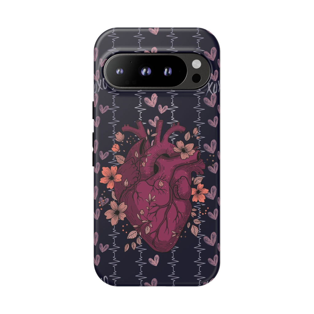 Dark Anatomical Heart Phone Case