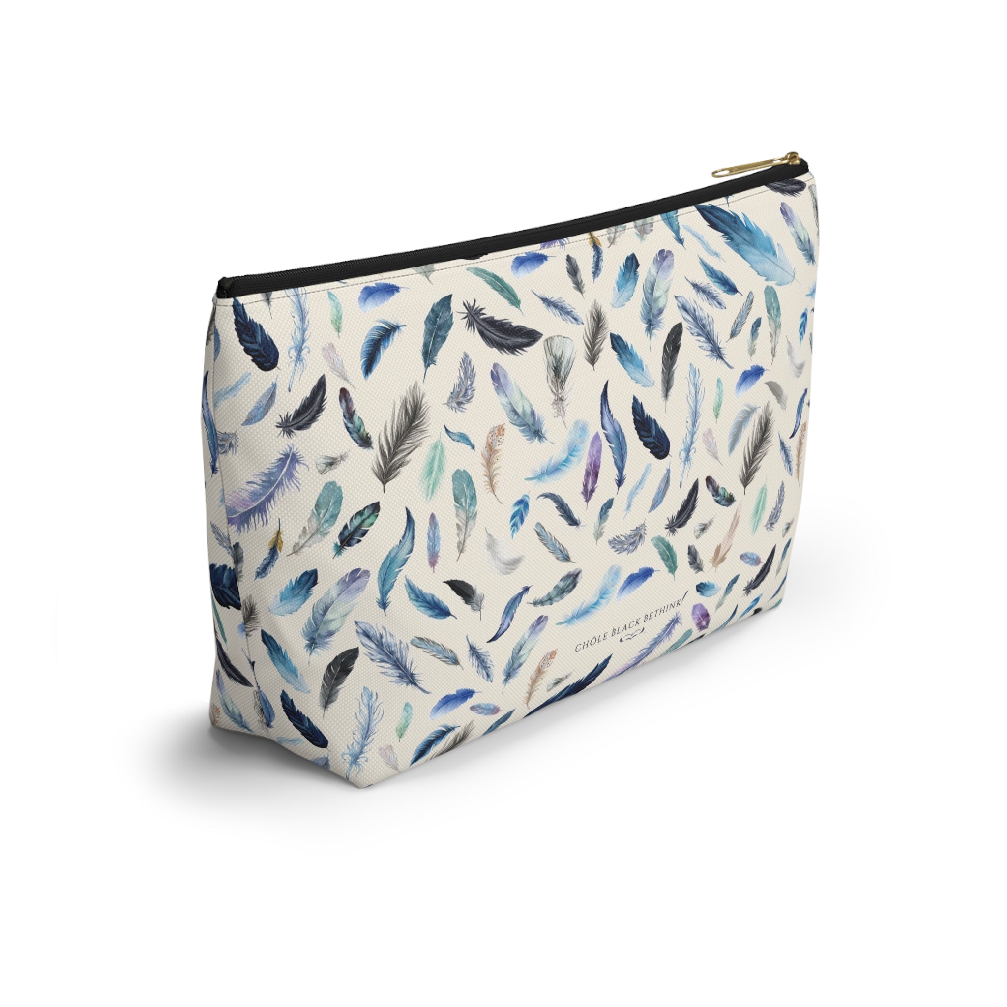 Nevermore Feather Cosmetic Bag