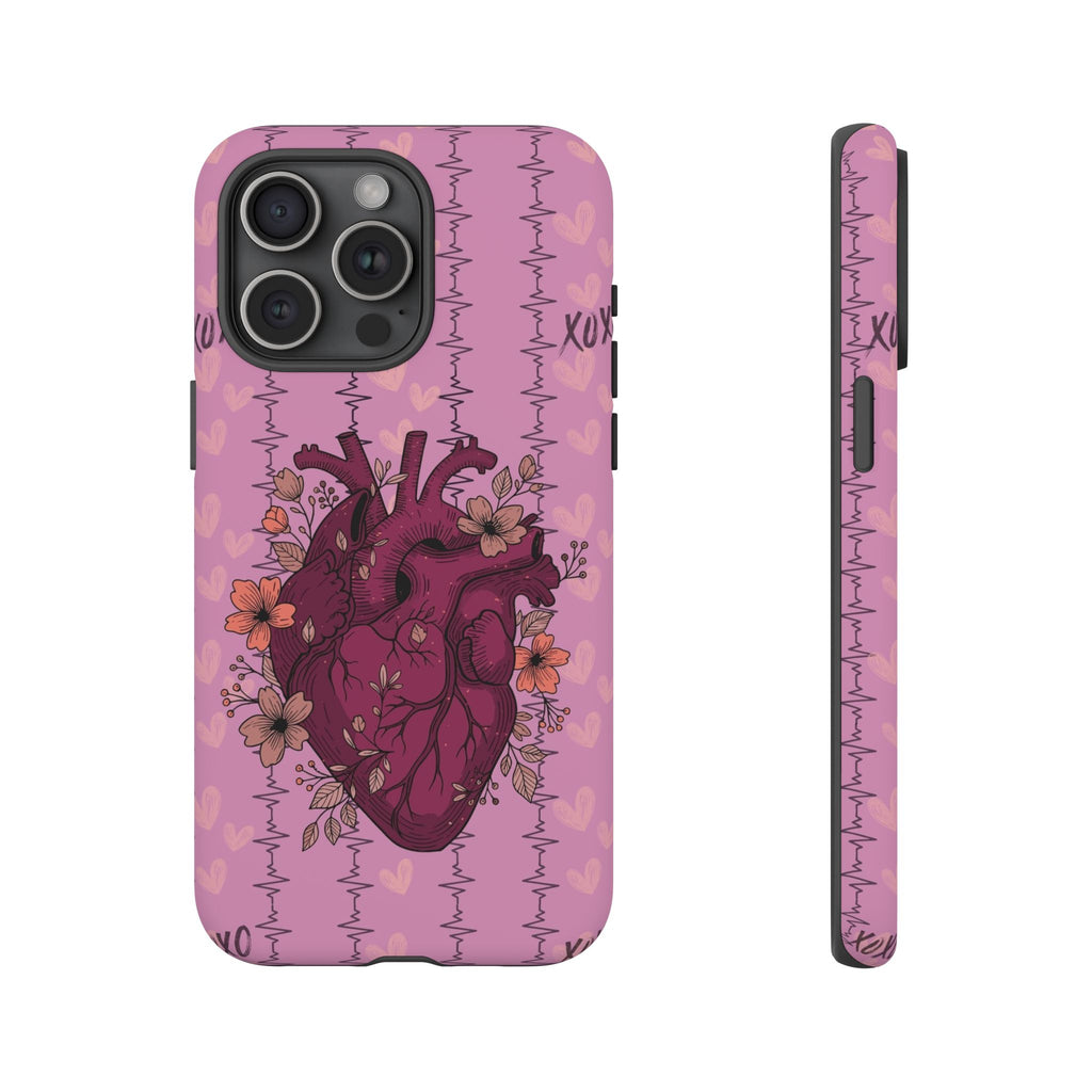 Pink Anatomical Heart Phone Case
