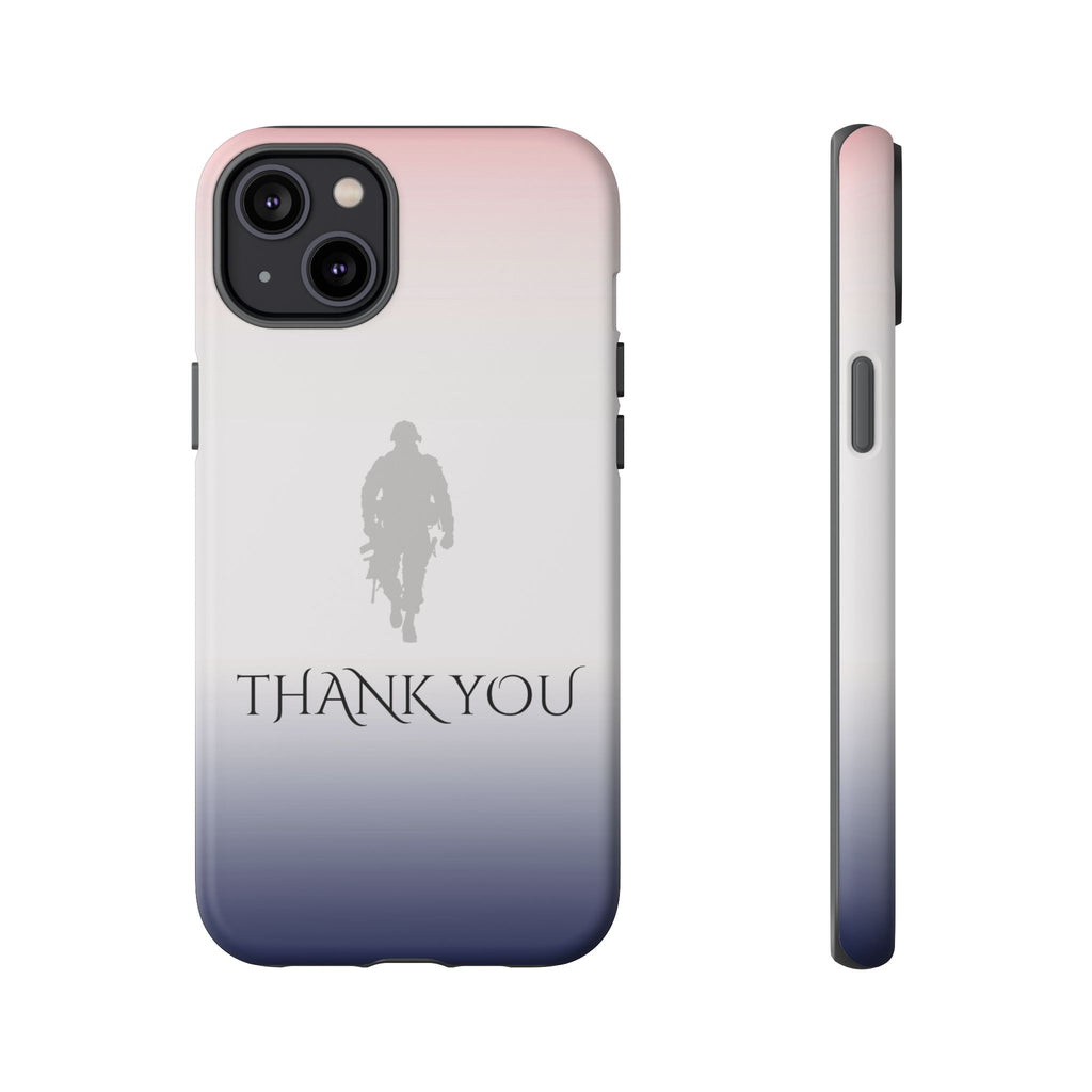 "Thank You" Military Silhouette Phone Case