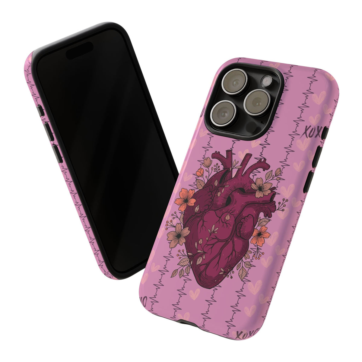 Pink Anatomical Heart Phone Case