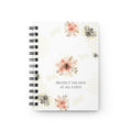 Protect the Hive – Floral Honeycomb Spiral Journal