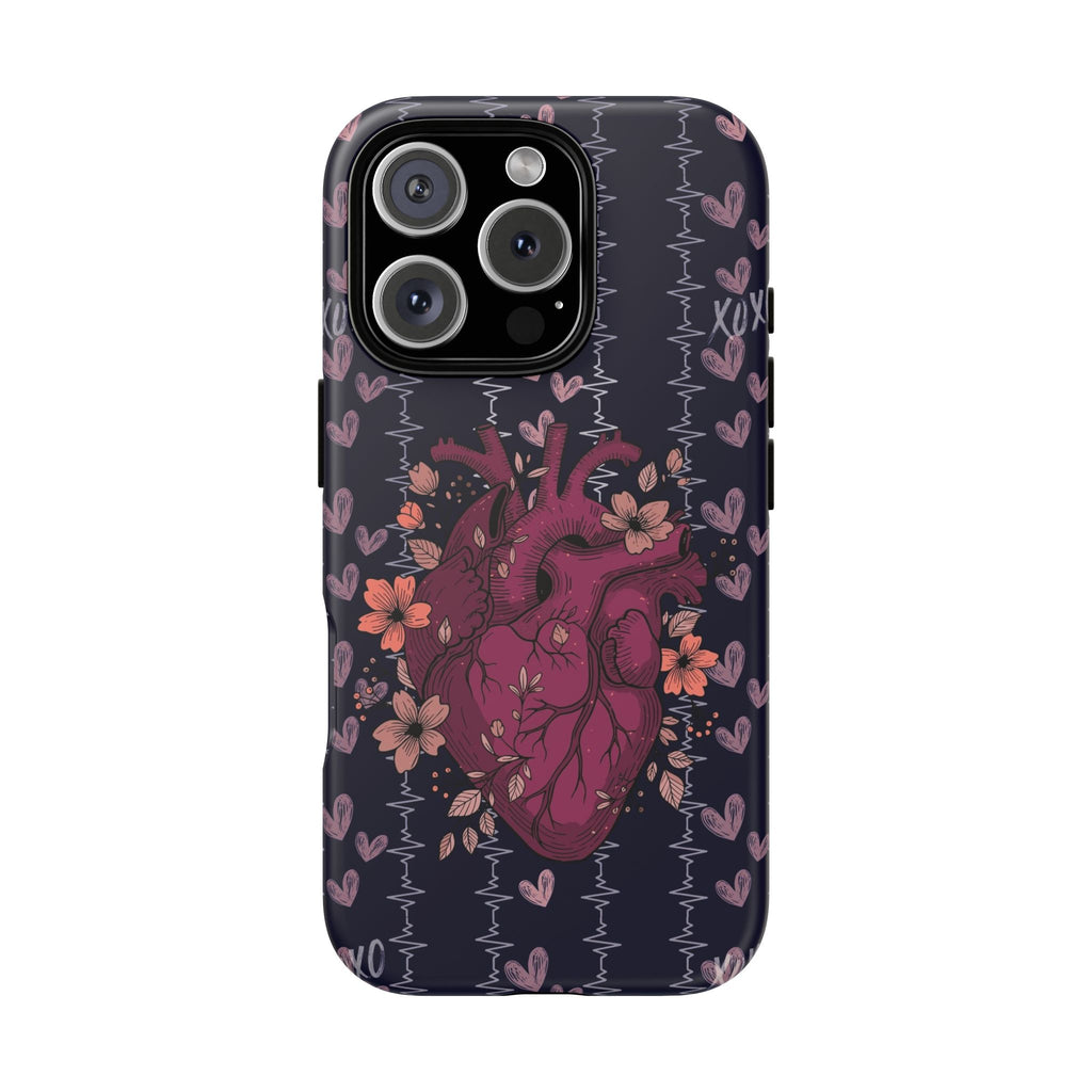 Dark Anatomical Heart Phone Case