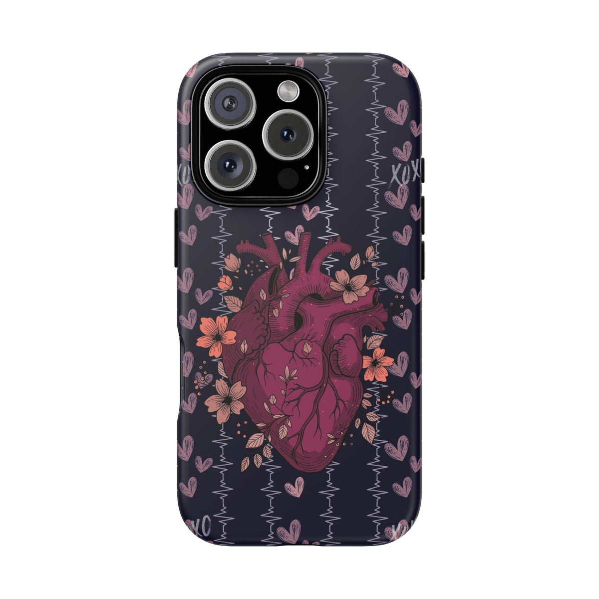 Dark Anatomical Heart Phone Case
