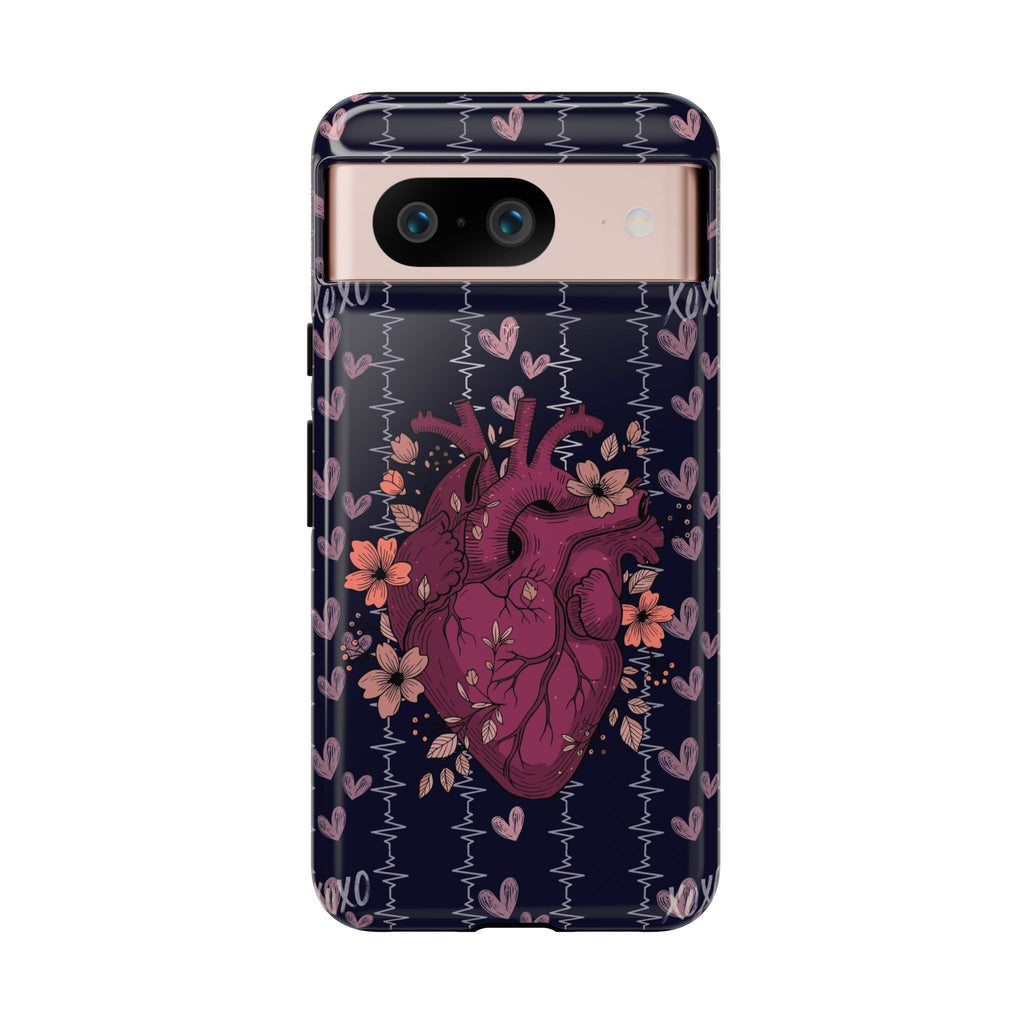 Dark Anatomical Heart Phone Case