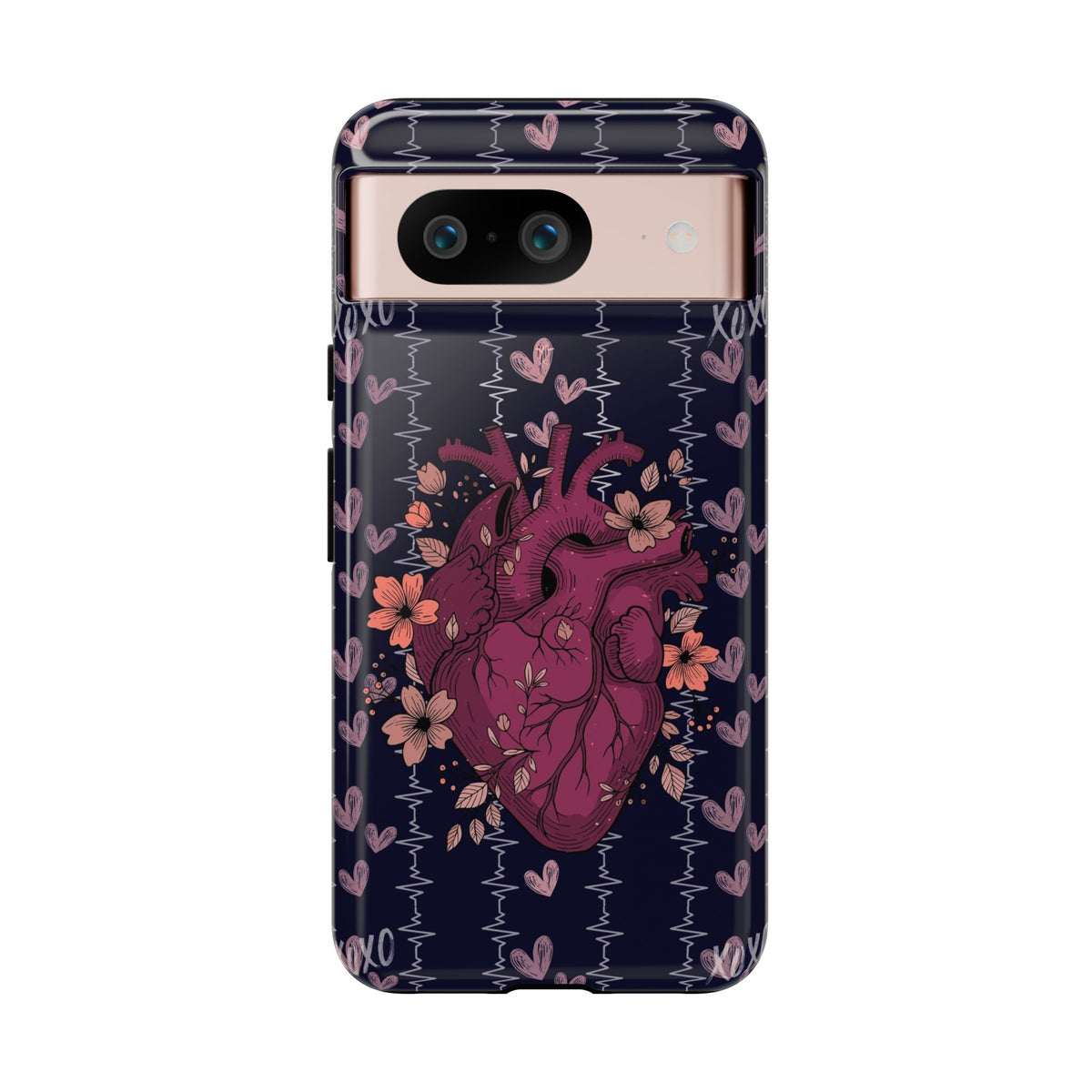 Dark Anatomical Heart Phone Case