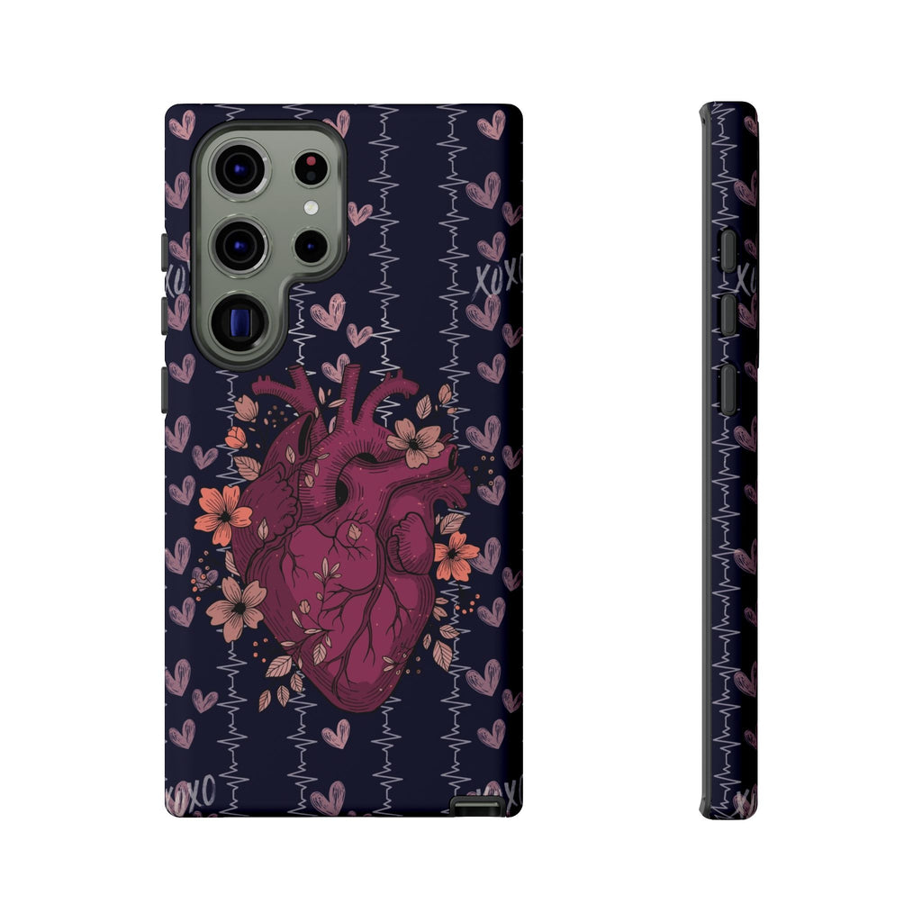 Dark Anatomical Heart Phone Case