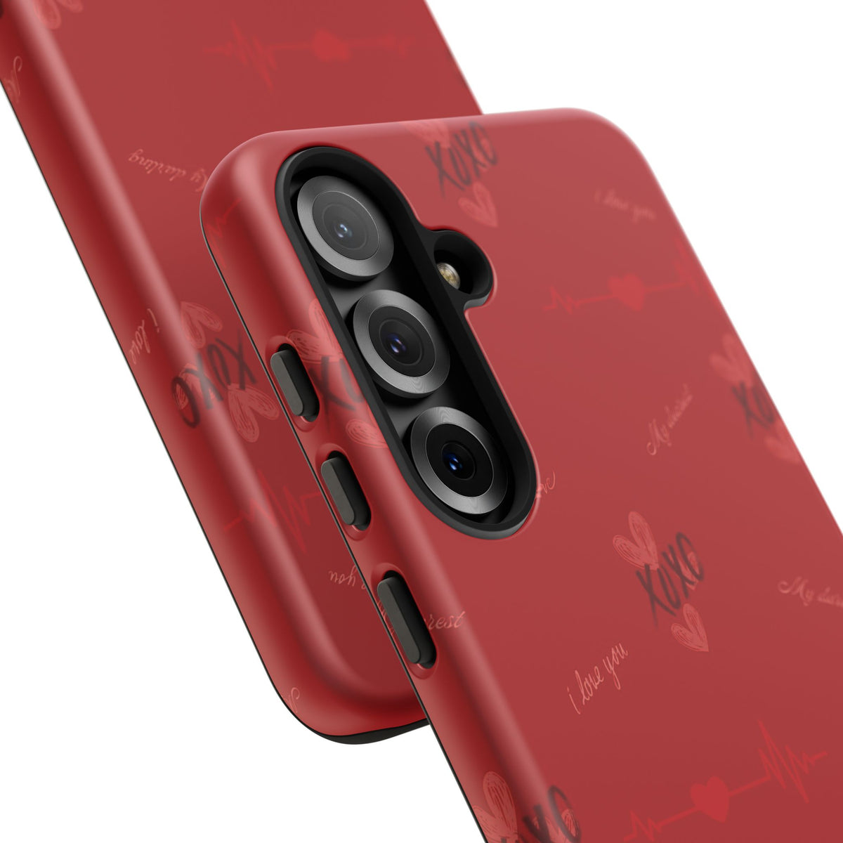 Red Heart Pattern Phone Case