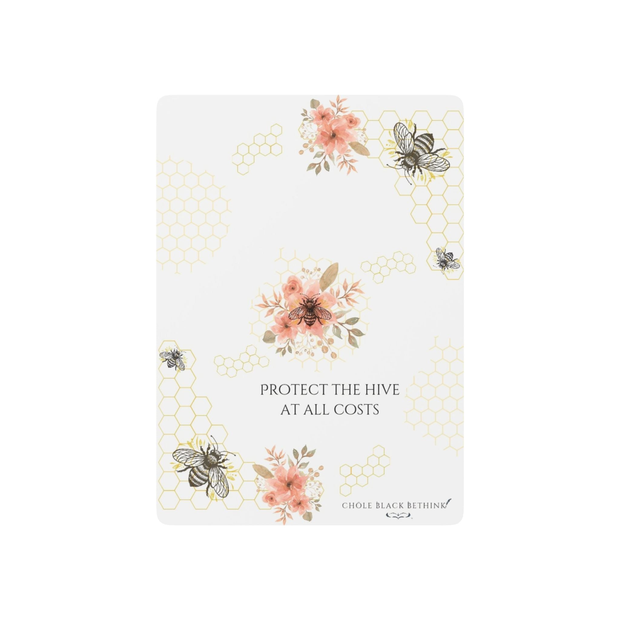 Floral Bee Playing Cards – Elegant Floral Card Deck
