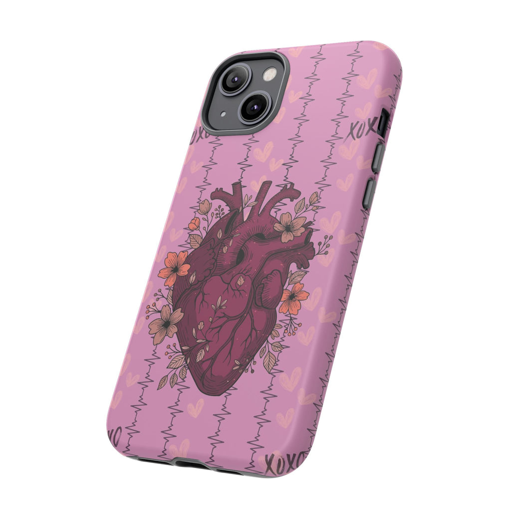 Pink Anatomical Heart Phone Case