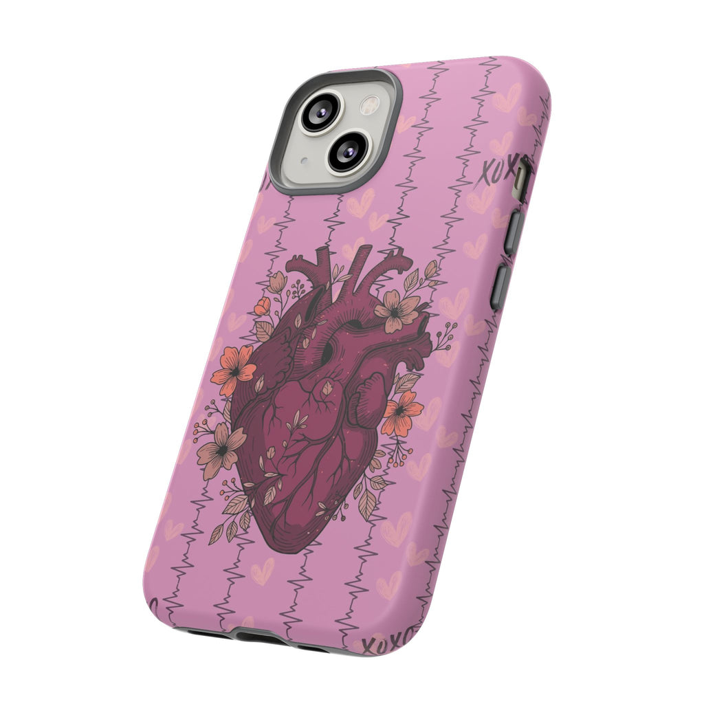 Pink Anatomical Heart Phone Case