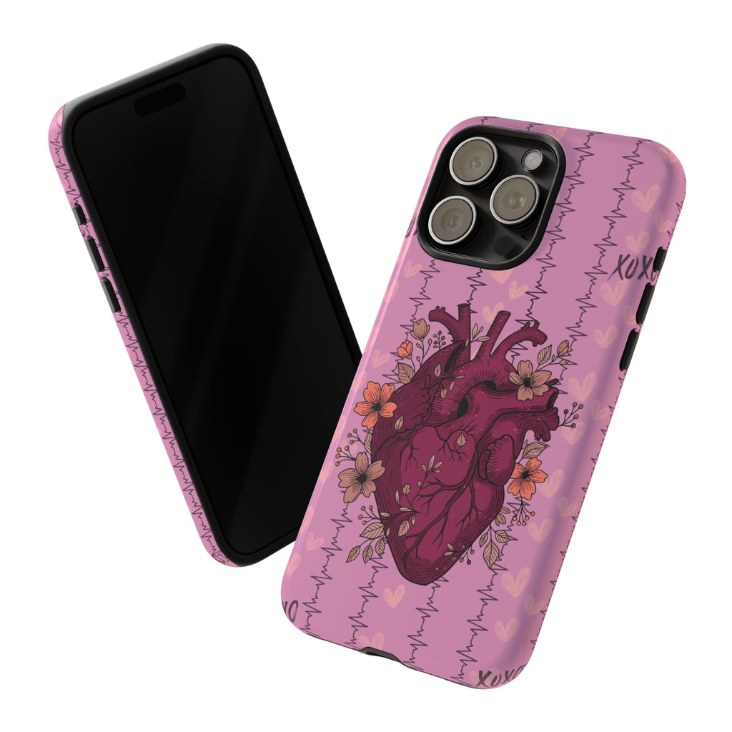 Pink Anatomical Heart Phone Case