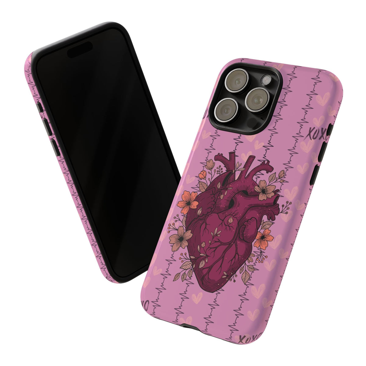 Pink Anatomical Heart Phone Case