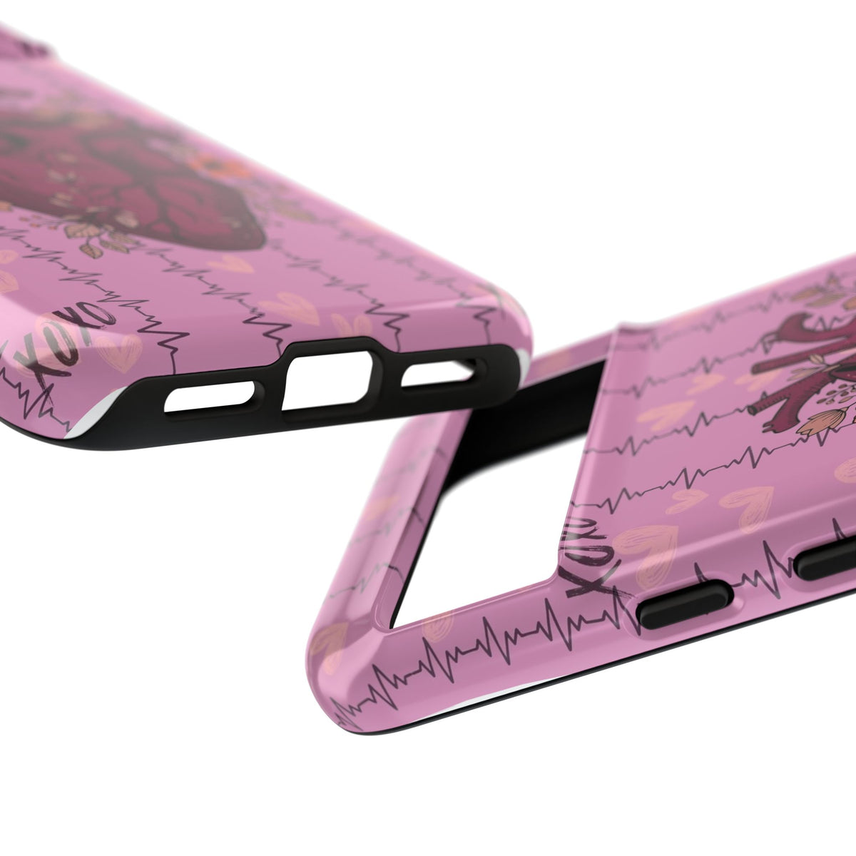 Pink Anatomical Heart Phone Case