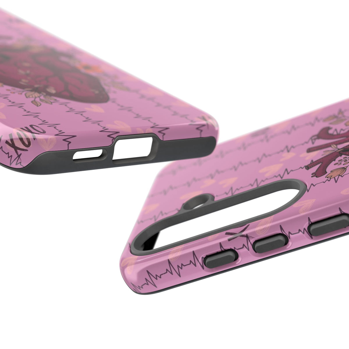 Pink Anatomical Heart Phone Case