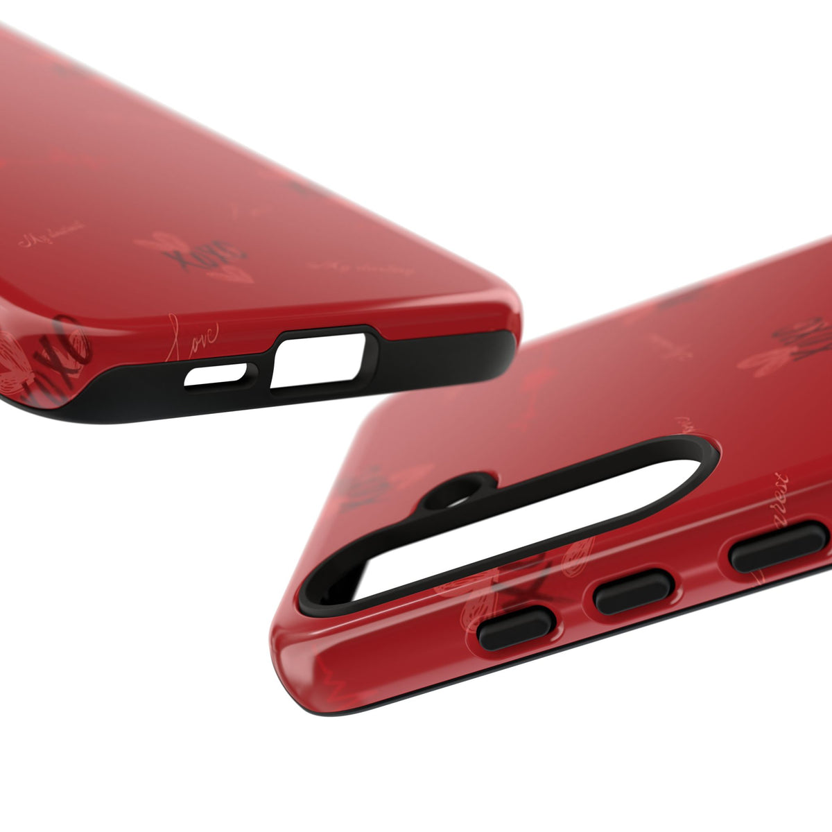Red Heart Pattern Phone Case