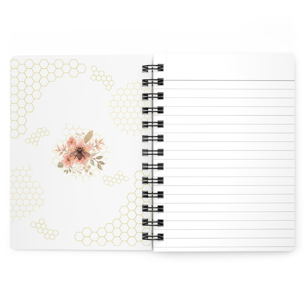 Protect the Hive – Floral Honeycomb Spiral Journal