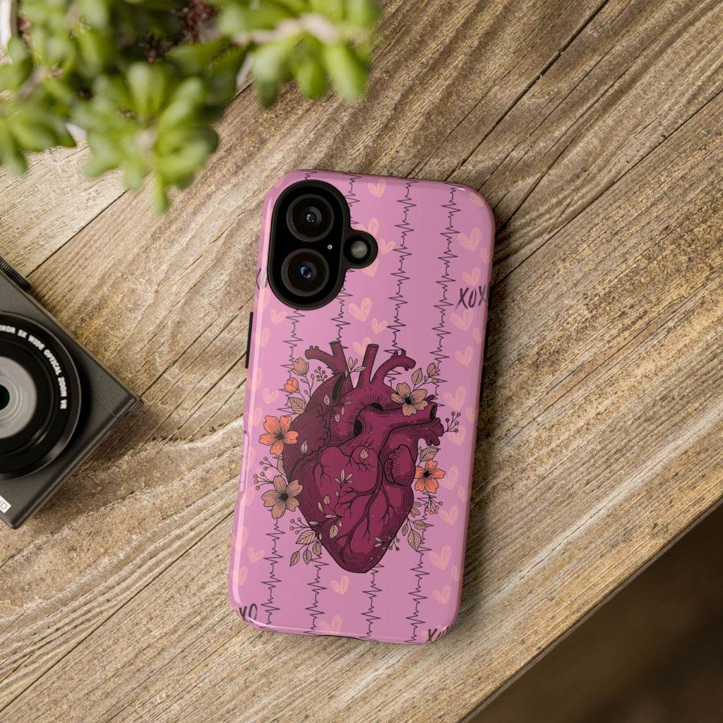 Pink Anatomical Heart Phone Case