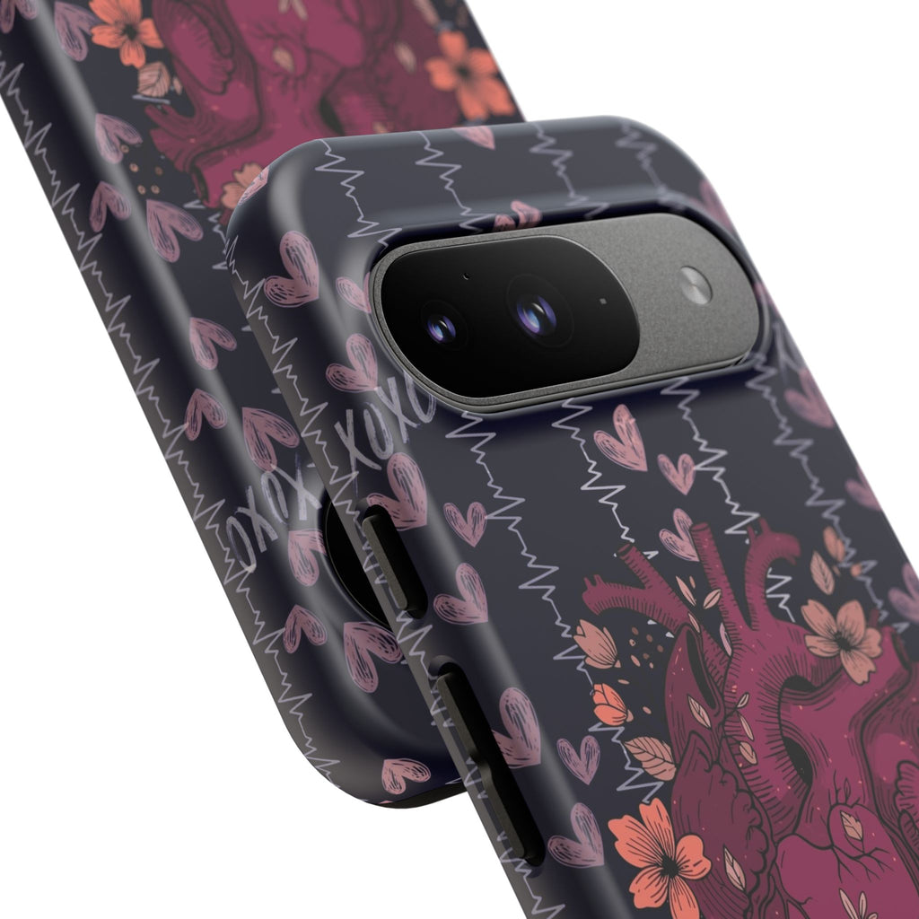 Dark Anatomical Heart Phone Case