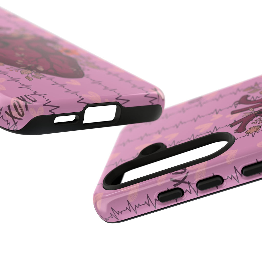 Pink Anatomical Heart Phone Case