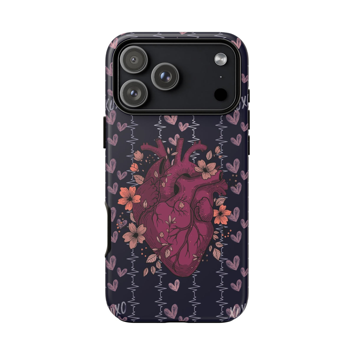 Dark Anatomical Heart Phone Case