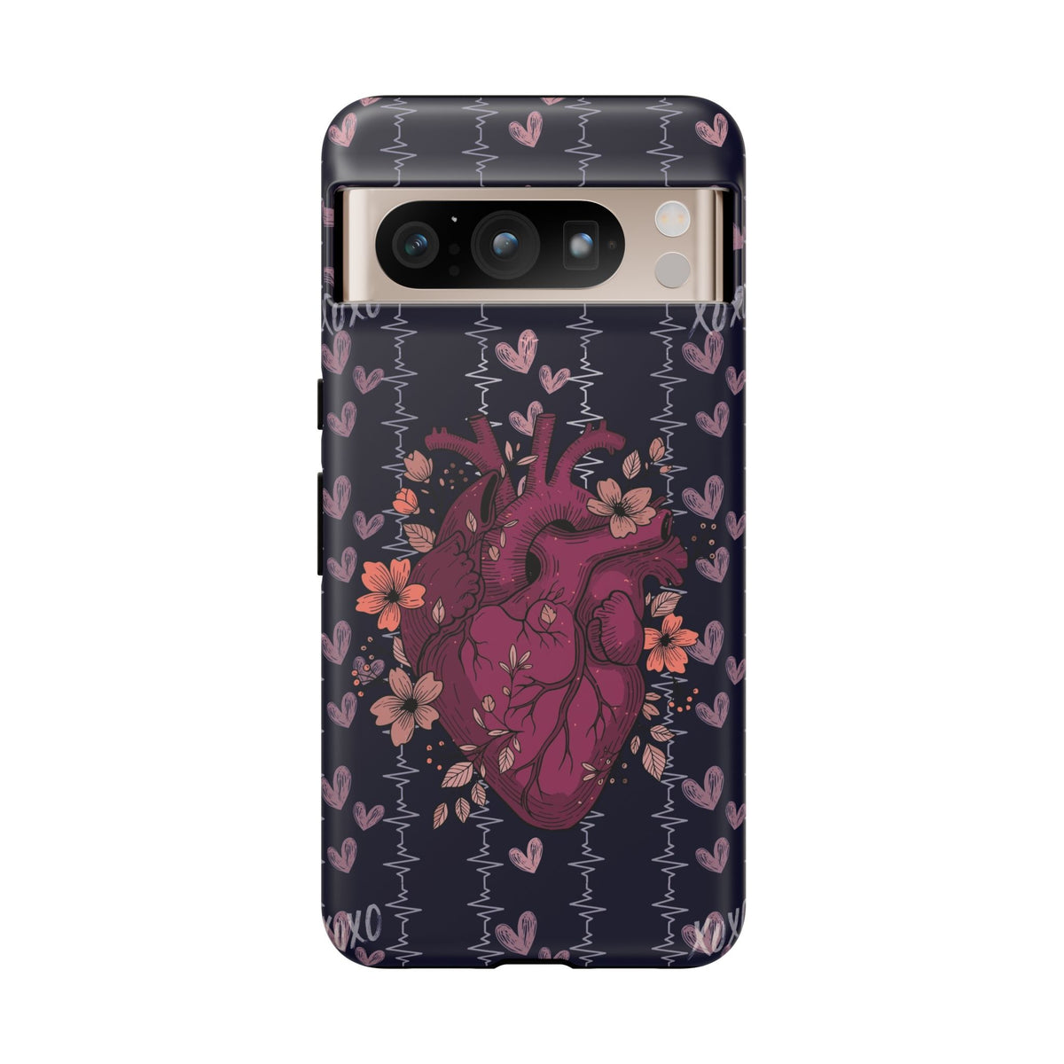 Dark Anatomical Heart Phone Case