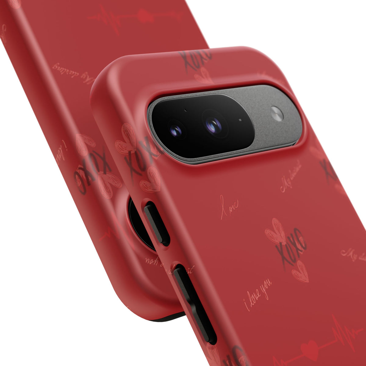 Red Heart Pattern Phone Case