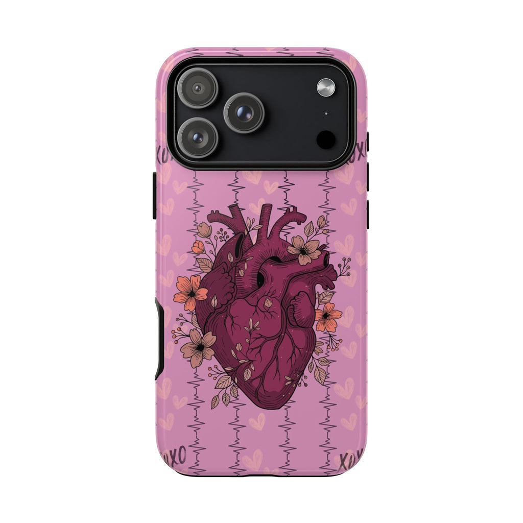 Pink Anatomical Heart Phone Case