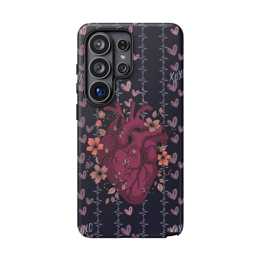 Dark Anatomical Heart Phone Case