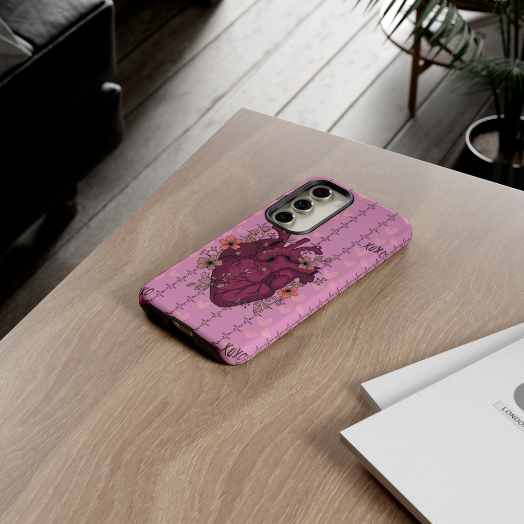 Pink Anatomical Heart Phone Case