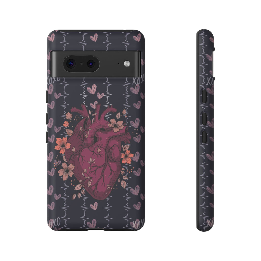 Dark Anatomical Heart Phone Case