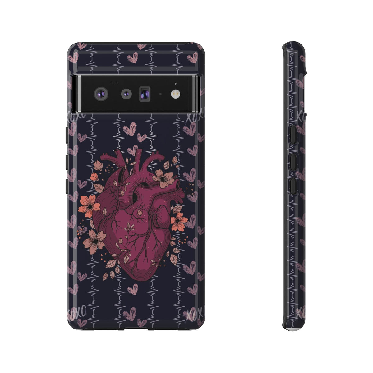 Dark Anatomical Heart Phone Case