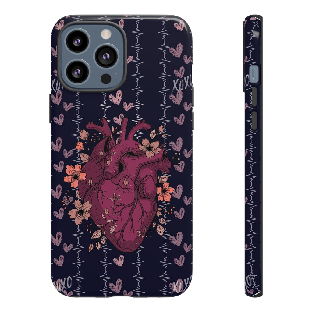 Dark Anatomical Heart Phone Case
