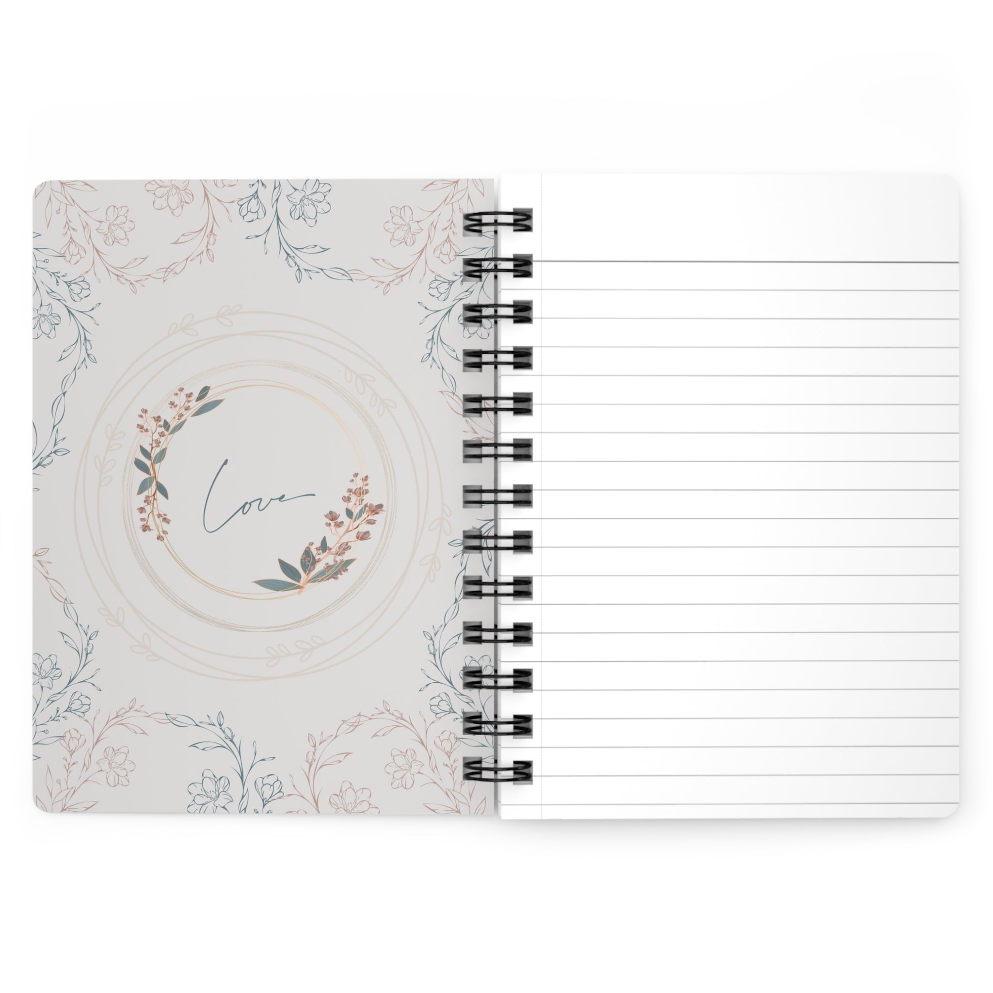 Love, Only Love - Floral Spiral Journal