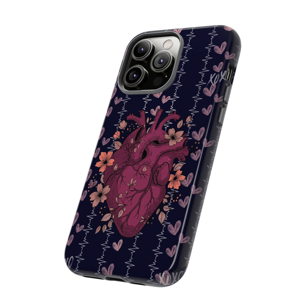 Dark Anatomical Heart Phone Case