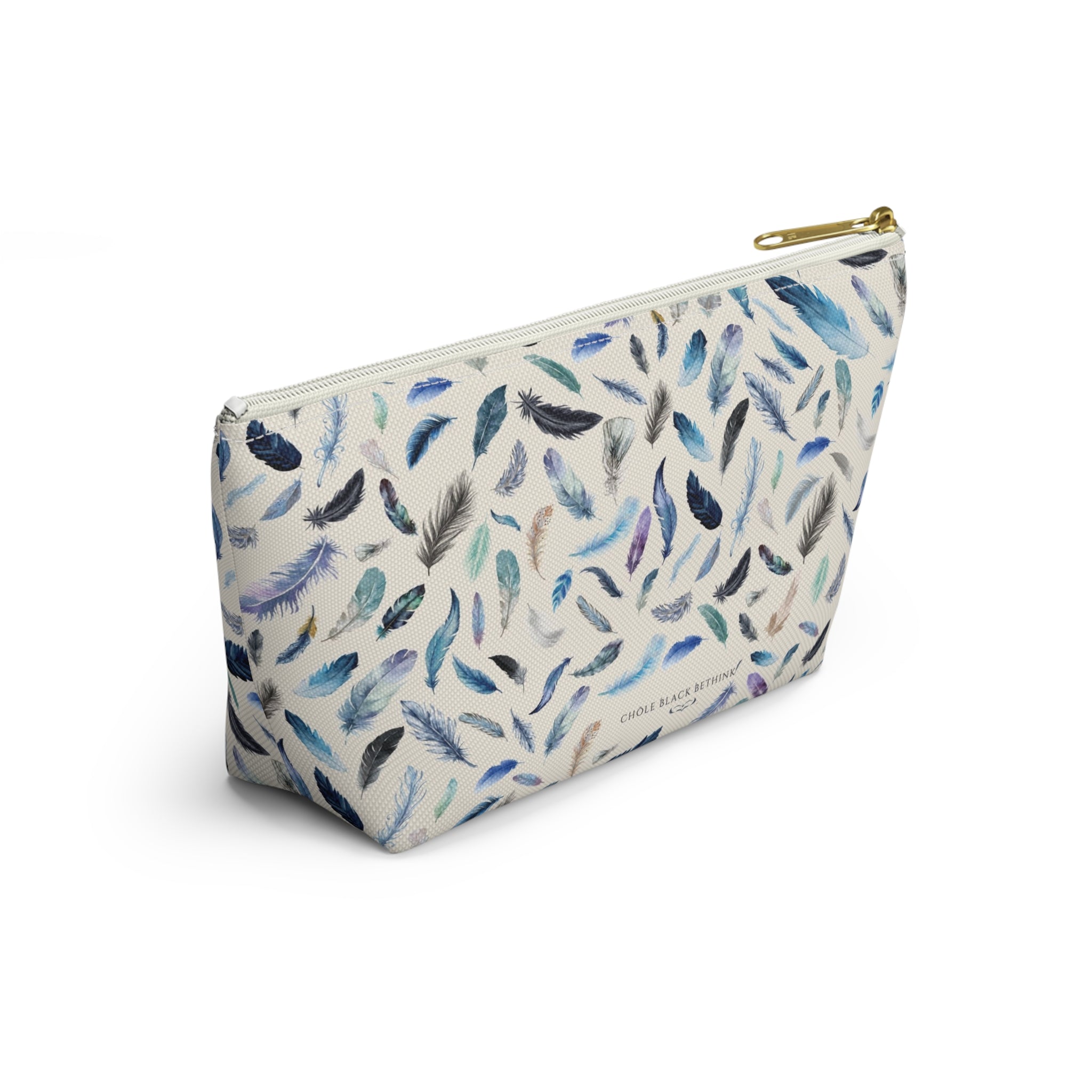 Nevermore Feather Cosmetic Bag