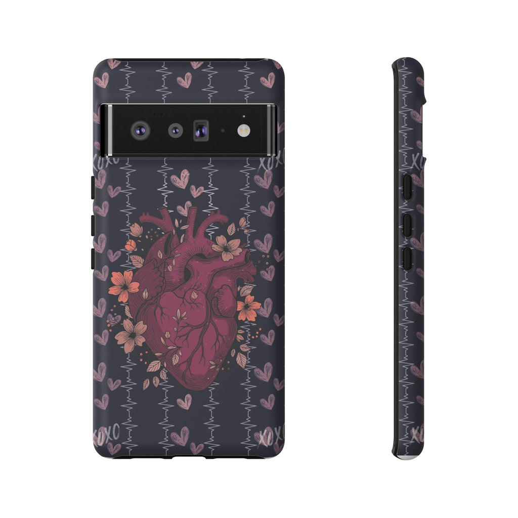 Dark Anatomical Heart Phone Case