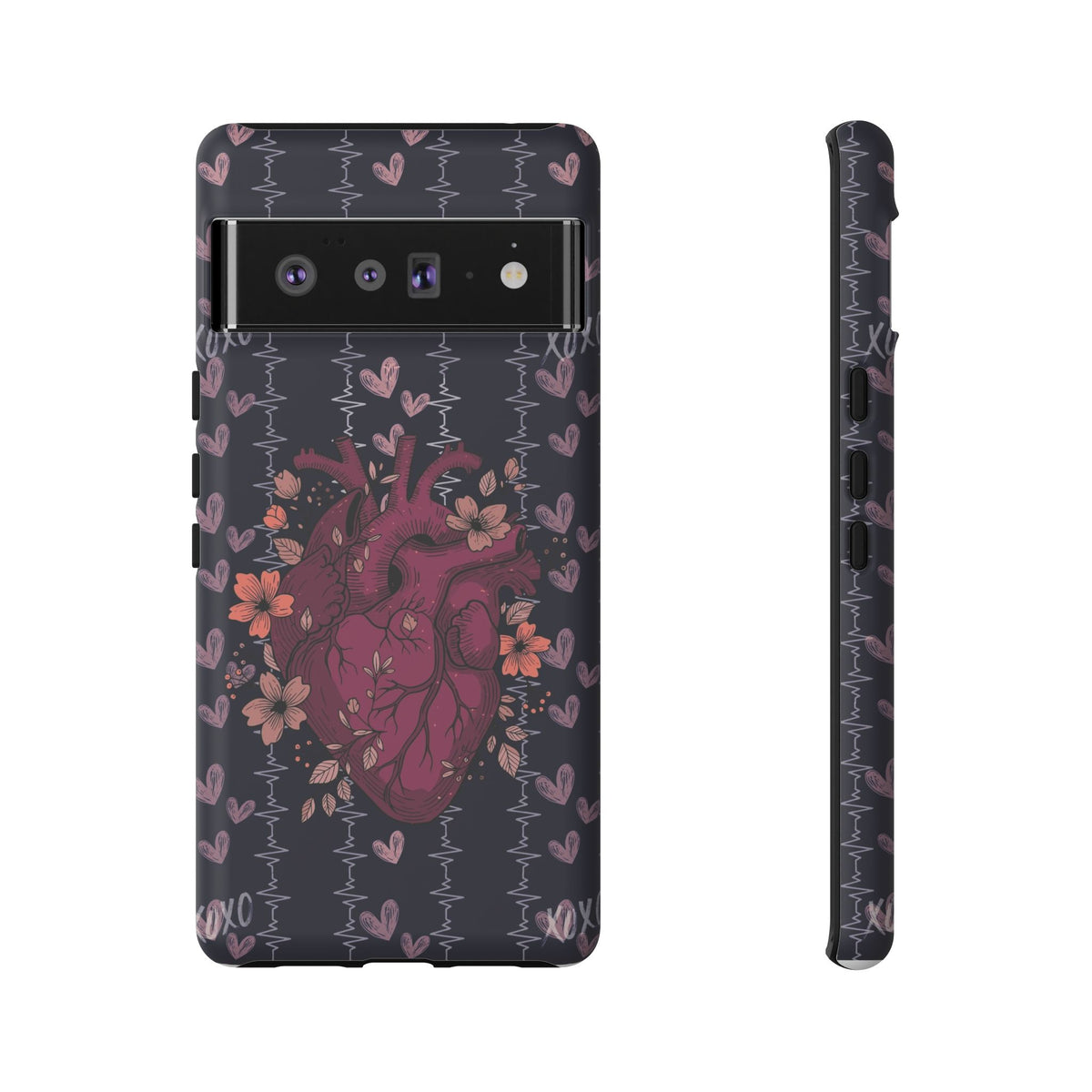 Dark Anatomical Heart Phone Case
