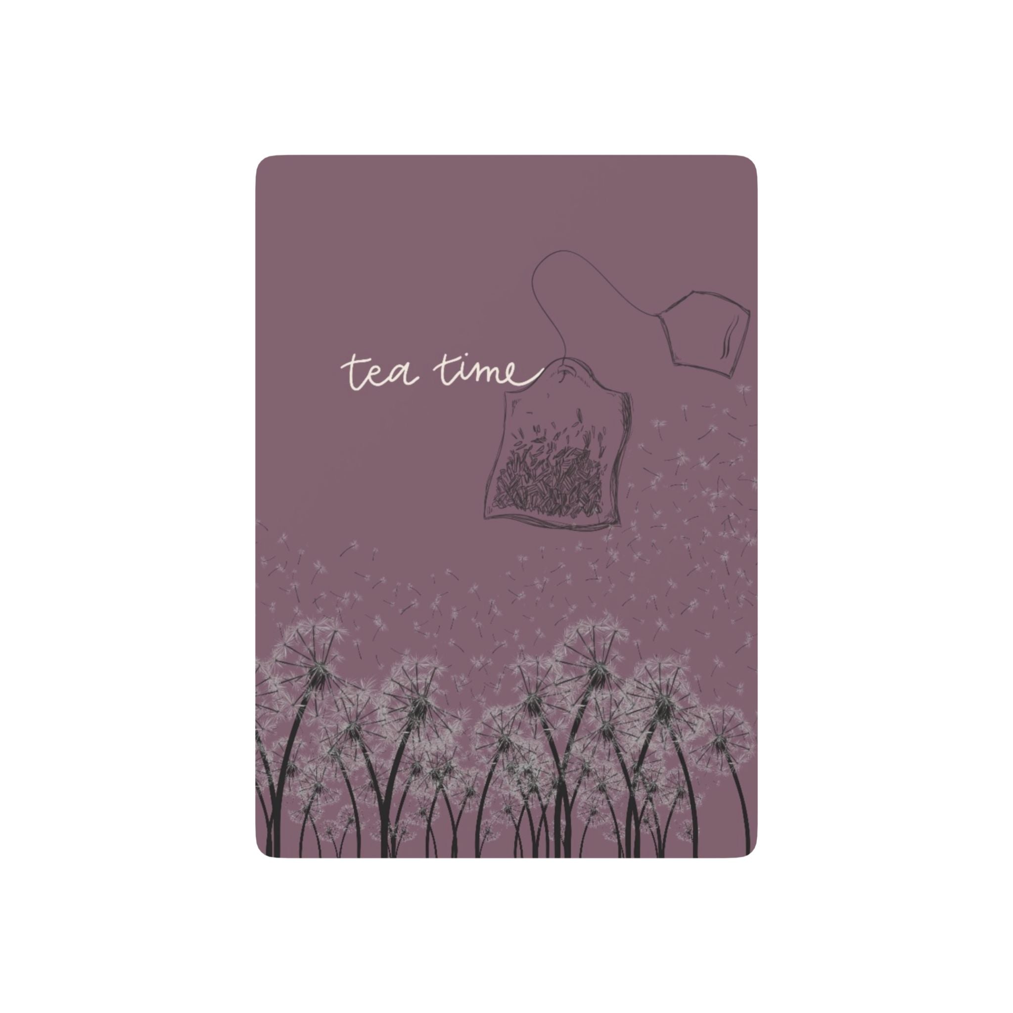 Tea Time Playing Cards — Floral Dandelion Design