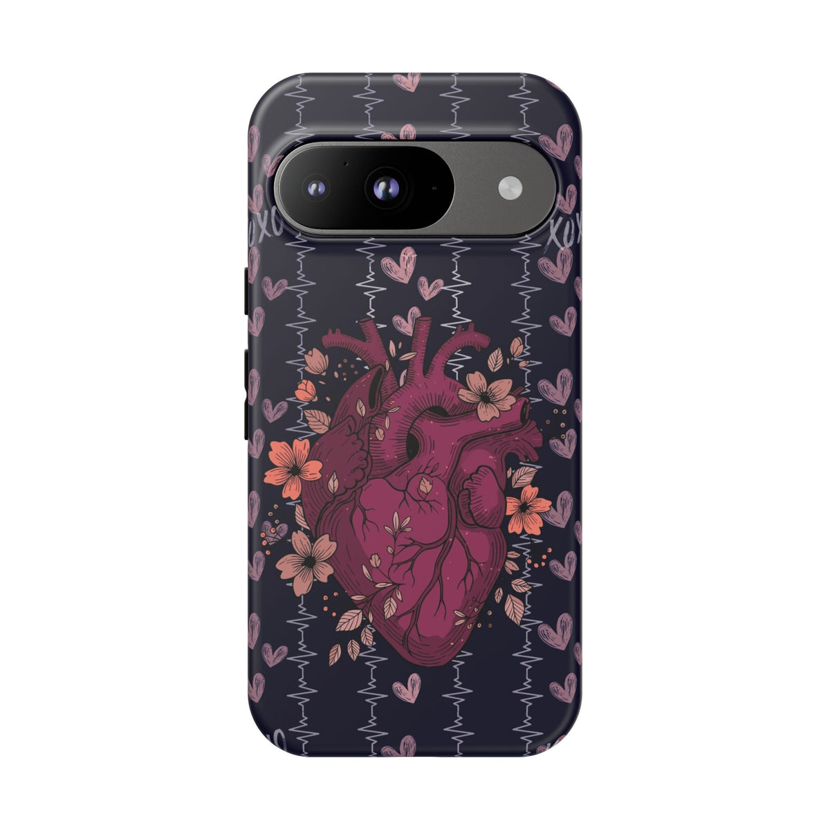 Dark Anatomical Heart Phone Case