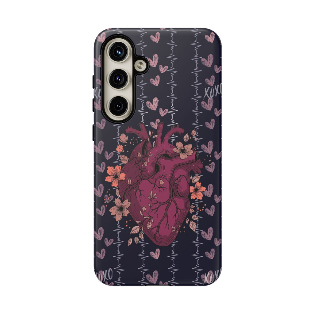 Dark Anatomical Heart Phone Case