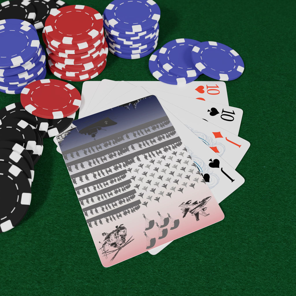 Military Tribute Playing Cards — Patriotic Flag Card Deck