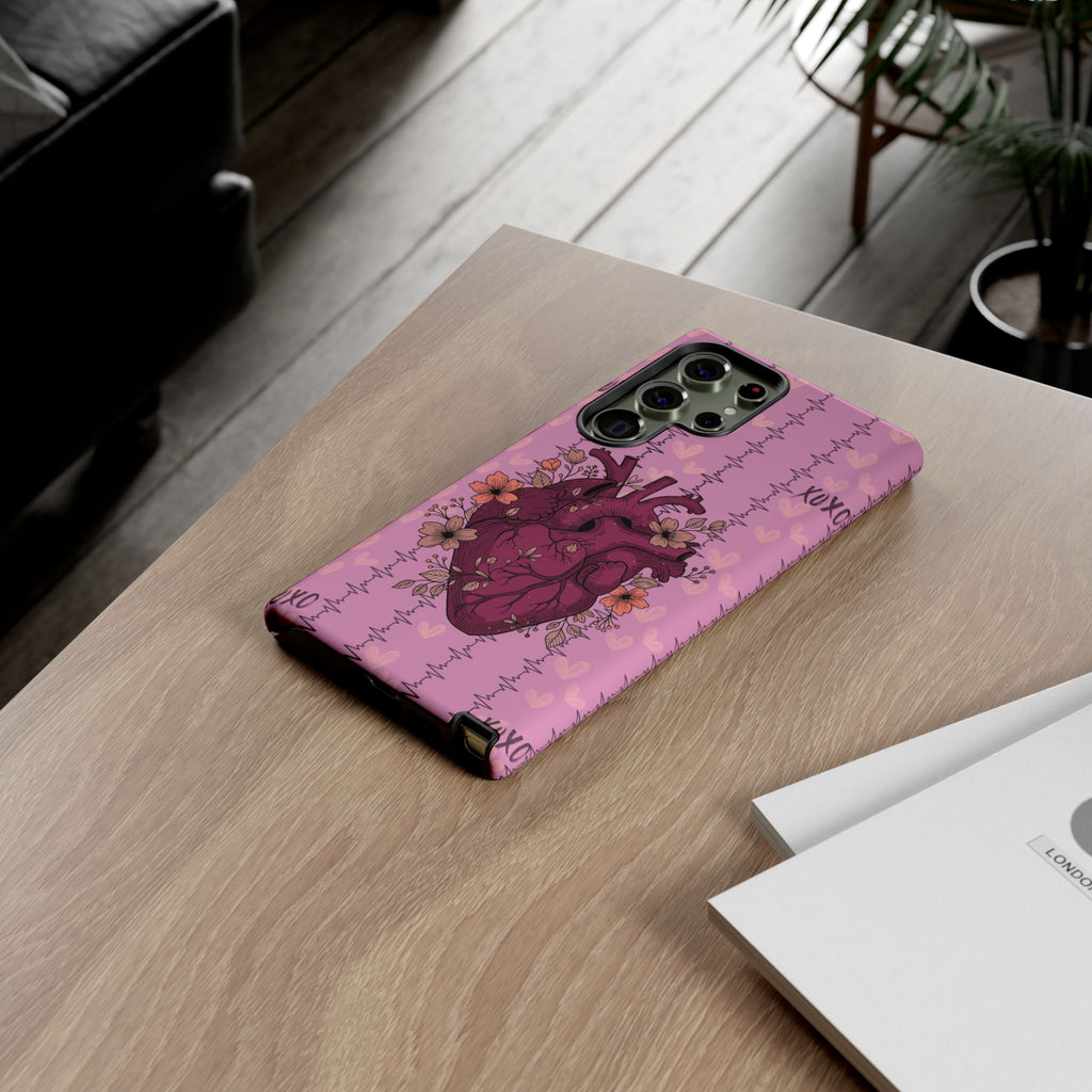 Pink Anatomical Heart Phone Case