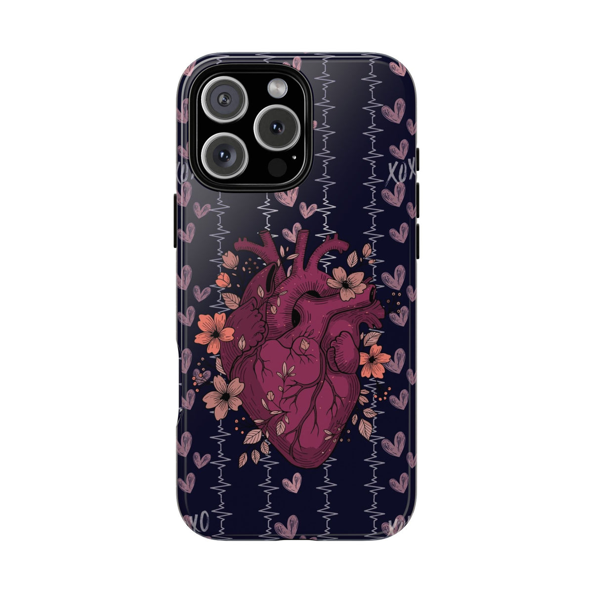 Dark Anatomical Heart Phone Case