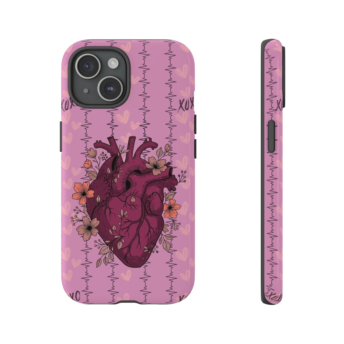 Pink Anatomical Heart Phone Case