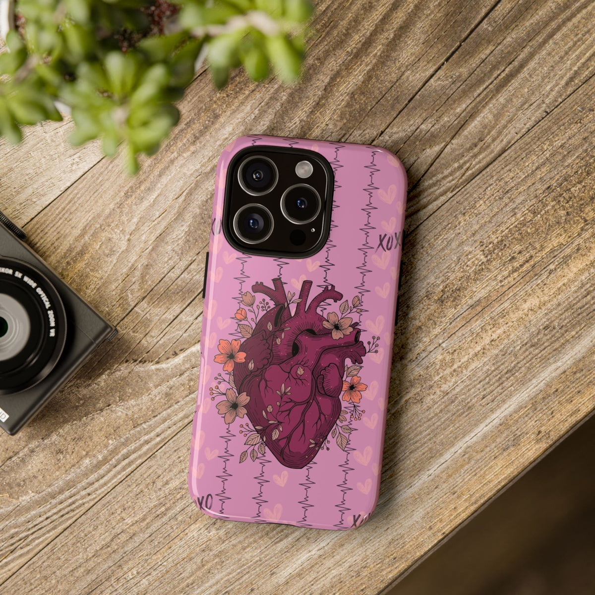Pink Anatomical Heart Phone Case