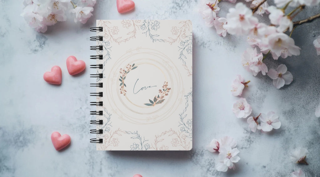 Love, Only Love - Floral Spiral Journal